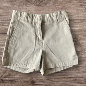 IZOD GIRLS KHAKI KHAKIS SHORTS BOTTOMS SCHOOL SUMMER CASUAL UNIFORM SIZE 4